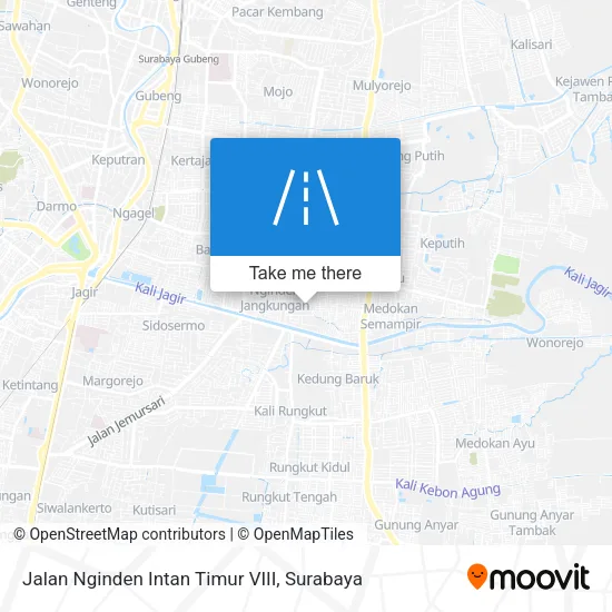 Jalan Nginden Intan Timur VIII map