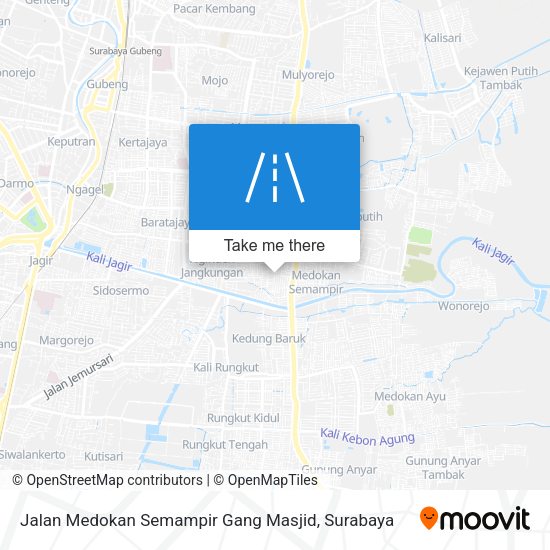 Jalan Medokan Semampir Gang Masjid map