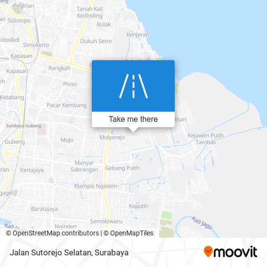 Jalan Sutorejo Selatan map