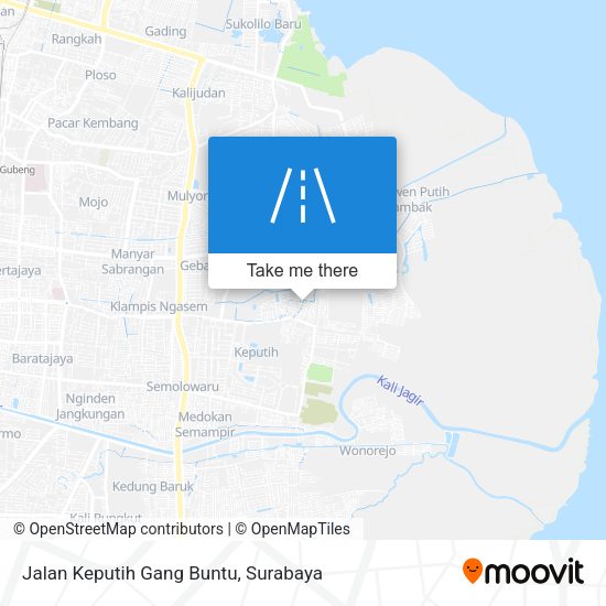 Jalan Keputih Gang Buntu map