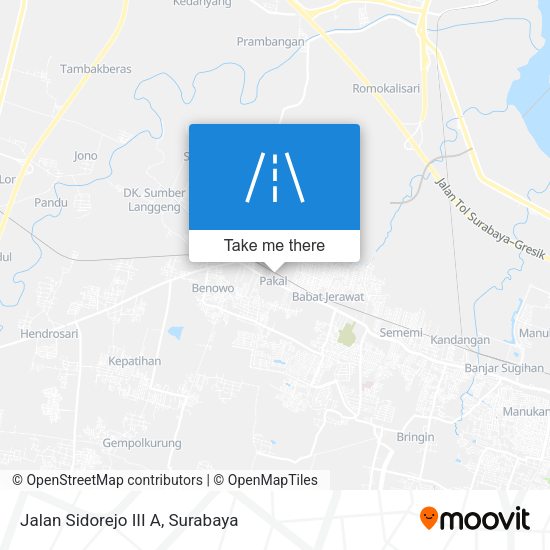 Jalan Sidorejo III A map