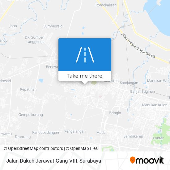 Jalan Dukuh Jerawat Gang VIII map