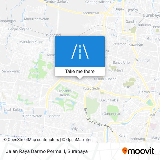 Jalan Raya Darmo Permai I map