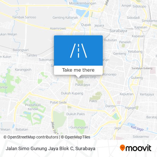 Jalan Simo Gunung Jaya Blok C map