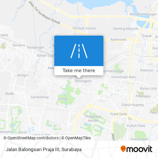 Jalan Balongsari Praja III map