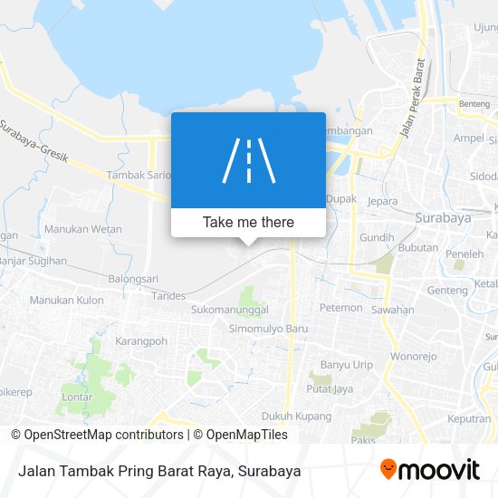 Jalan Tambak Pring Barat Raya map