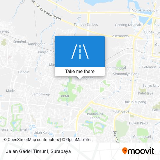 Jalan Gadel Timur I map