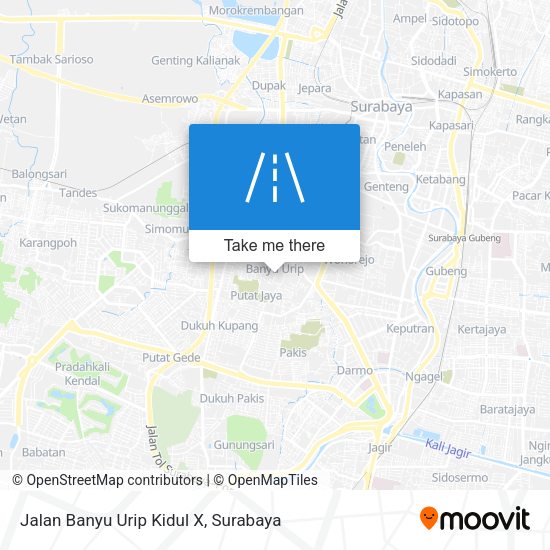 Jalan Banyu Urip Kidul X map