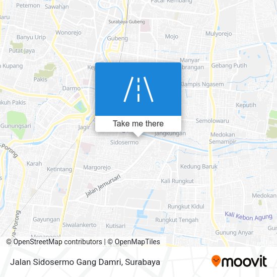 Jalan Sidosermo Gang Damri map
