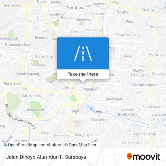 Jalan Dinoyo Alun-Alun II map