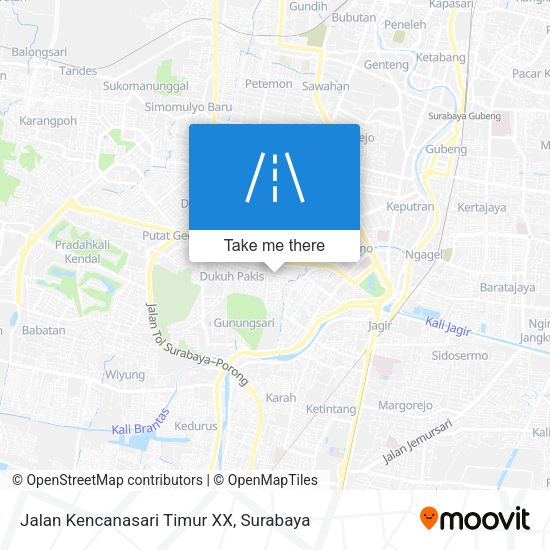 Jalan Kencanasari Timur XX map