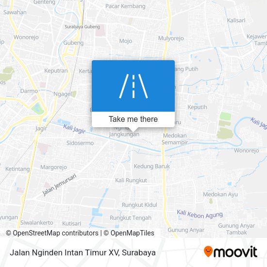 Jalan Nginden Intan Timur XV map