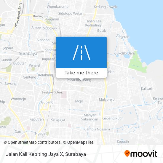 Jalan Kali Kepiting Jaya X map