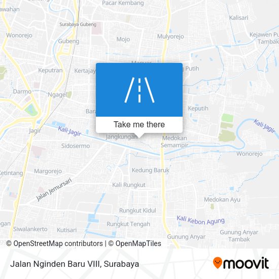 Jalan Nginden Baru VIII map
