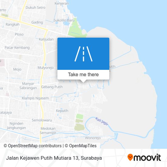 Jalan Kejawen Putih Mutiara 13 map