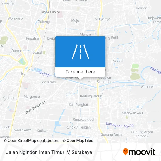 Jalan Nginden Intan Timur IV map