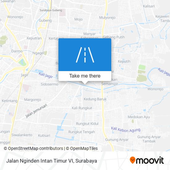 Jalan Nginden Intan Timur VI map