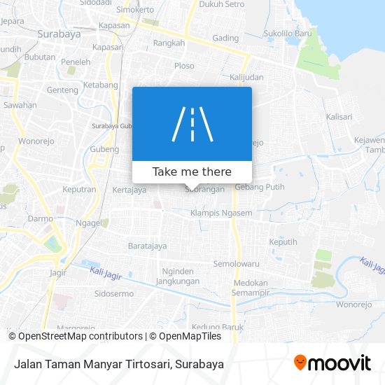 Jalan Taman Manyar Tirtosari map