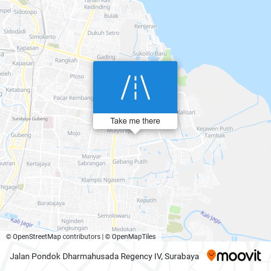 Jalan Pondok Dharmahusada Regency IV map