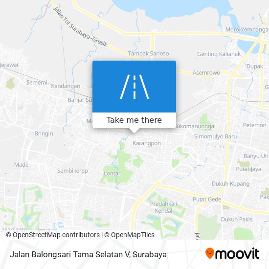 Jalan Balongsari Tama Selatan V map