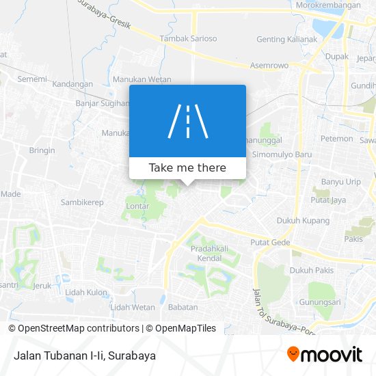 Jalan Tubanan I-Ii map