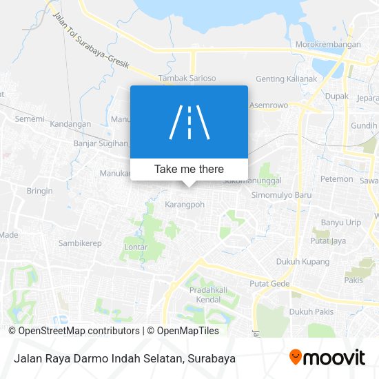 Jalan Raya Darmo Indah Selatan map