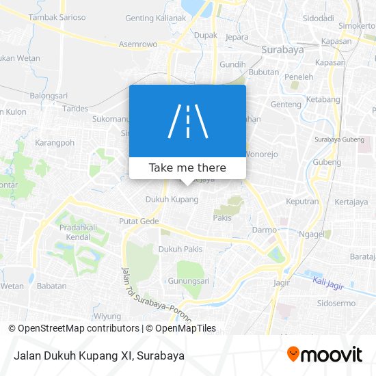 Jalan Dukuh Kupang XI map