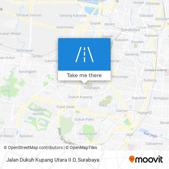 Jalan Dukuh Kupang Utara II D map