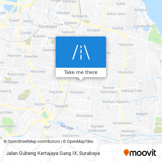 Jalan Gubeng Kertajaya Gang IX map