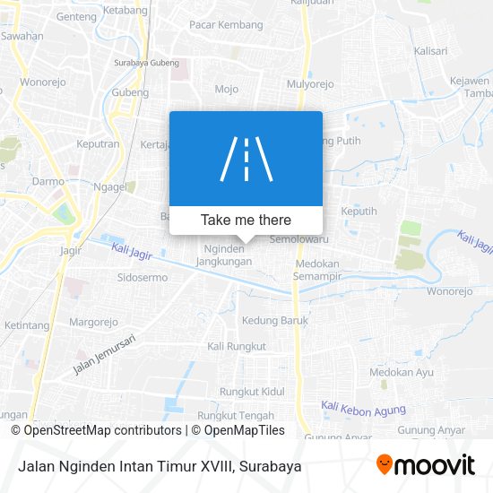 Jalan Nginden Intan Timur XVIII map