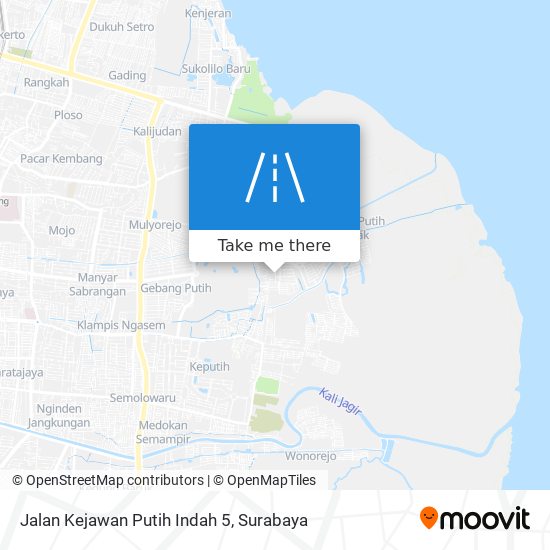 Jalan Kejawan Putih Indah 5 map