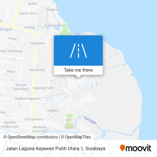 Jalan Laguna Kejawen Putih Utara 1 map