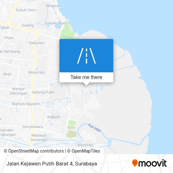 Jalan Kejawen Putih Barat 4 map