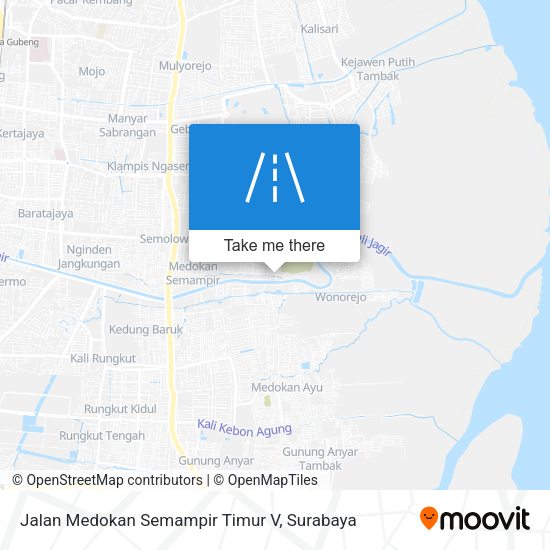 Jalan Medokan Semampir Timur V map