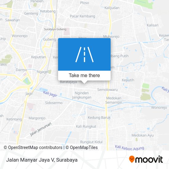 Jalan Manyar Jaya V map