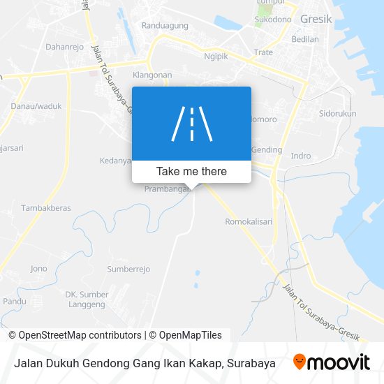 Jalan Dukuh Gendong Gang Ikan Kakap map