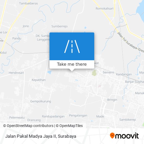 Jalan Pakal Madya Jaya II map