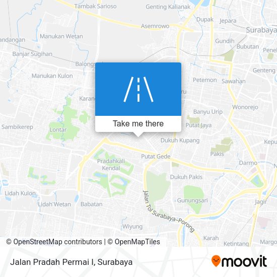 Jalan Pradah Permai I map