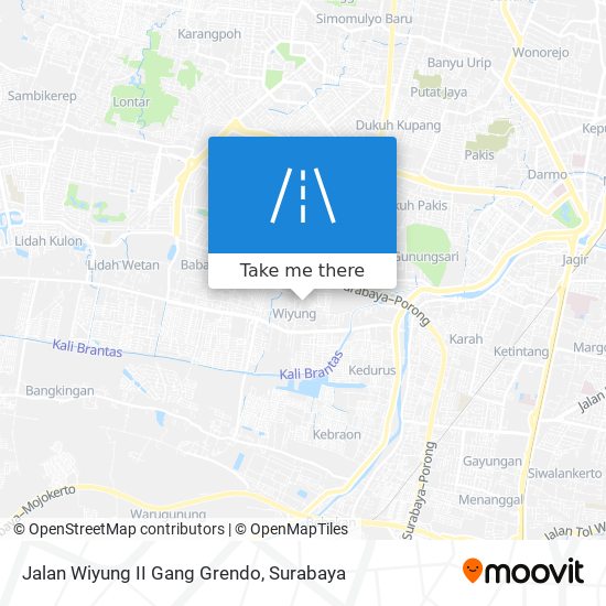 Jalan Wiyung II Gang Grendo map