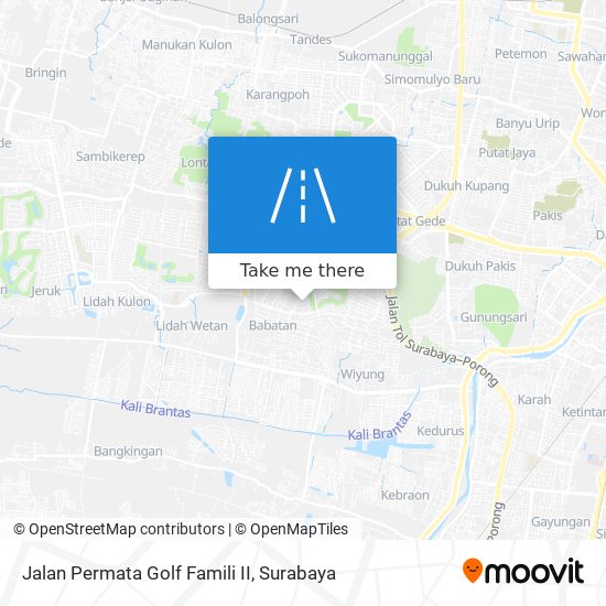 Jalan Permata Golf Famili II map
