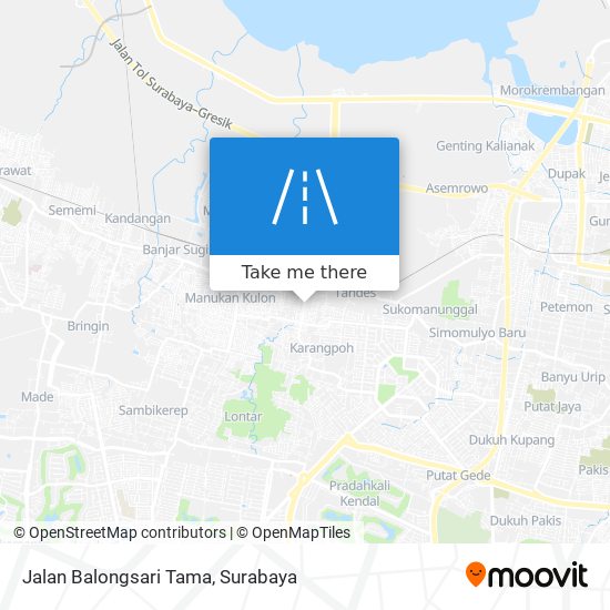 Jalan Balongsari Tama map