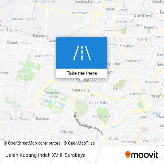 Jalan Kupang Indah XVIII map