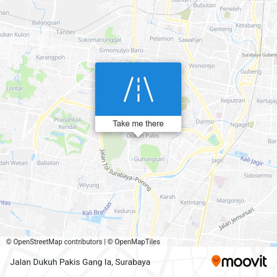 Jalan Dukuh Pakis Gang Ia map