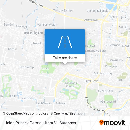 Jalan Puncak Permai Utara VI map