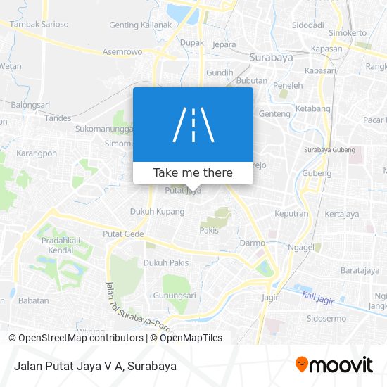 Jalan Putat Jaya V A map