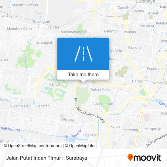 Jalan Putat Indah Timur I map