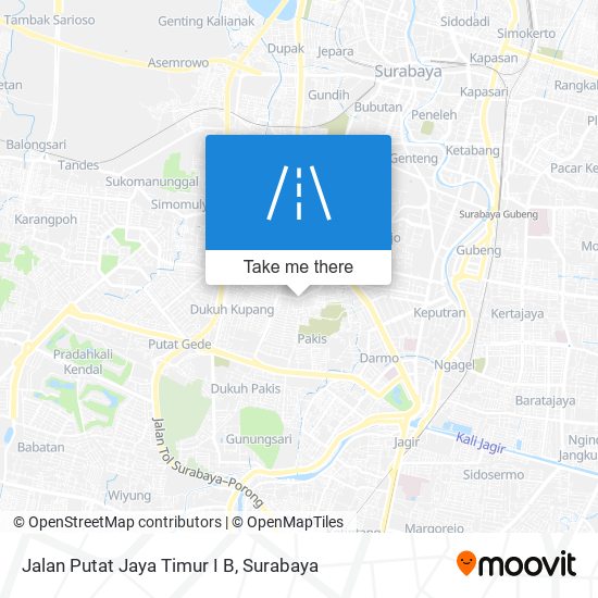 Jalan Putat Jaya Timur I B map