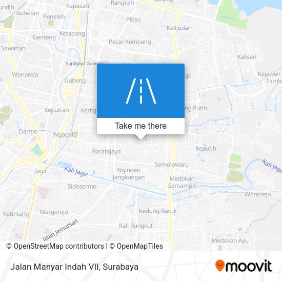 Jalan Manyar Indah VII map