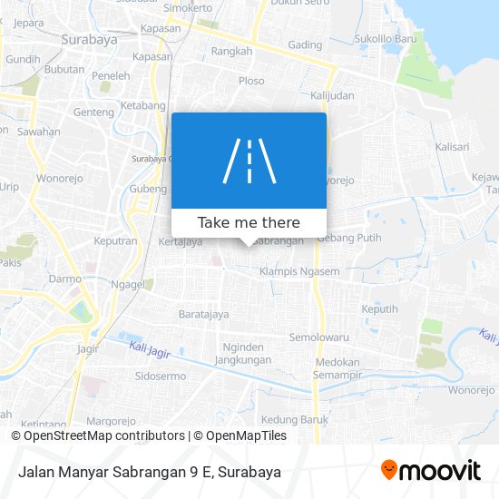 Jalan Manyar Sabrangan 9 E map