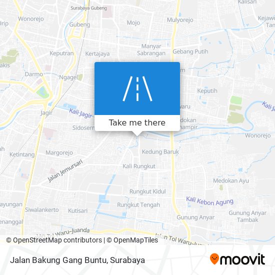 Jalan Bakung Gang Buntu map